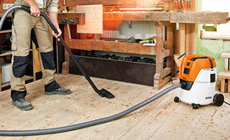 Stihl Vacuum Cleaners in the shed or the home